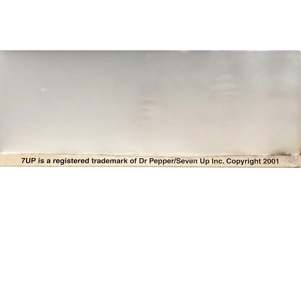 NOS 2001 7Up Metal Tin Sign Sealed - The Fresh Up Family Drink - 17